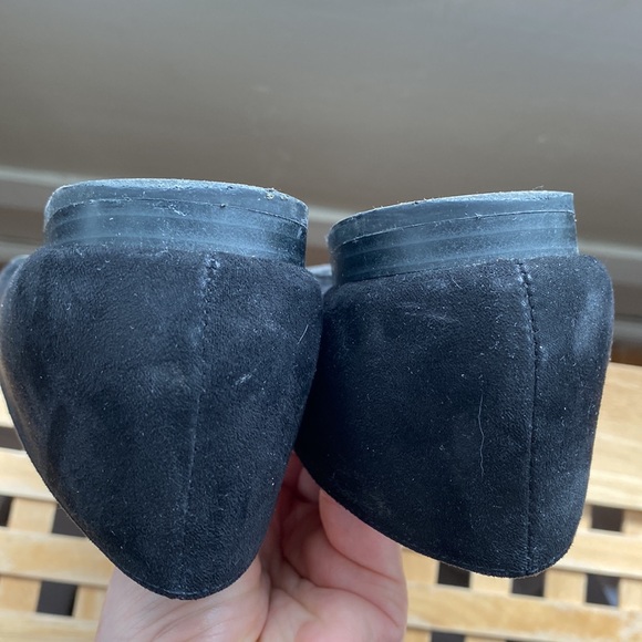 Esprit suede ruffle pointed ballet flats 7 - Picture 15 of 16